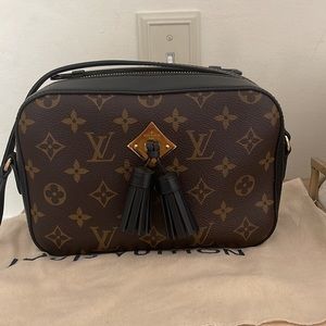 Louis Vuitton Black Monogram Canvas Saintonge Excellent condition